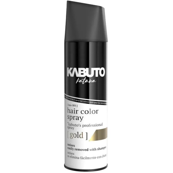 Фото - Камуфлюючий спрей для волосся Kabuto Katana Pro Hair Coloring Mech Spray Gold 150 мл (8685077950056) Фото - Камуфлюючий спрей для волосся Kabuto Katana Pro Hair Coloring Mech Spray Gold 150 мл (8685077950056)