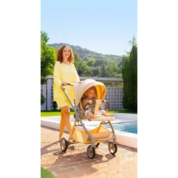 Фото - Коляска універсальна 2 в 1 Kidilo Haolaifu H3 Beige (692870766409)