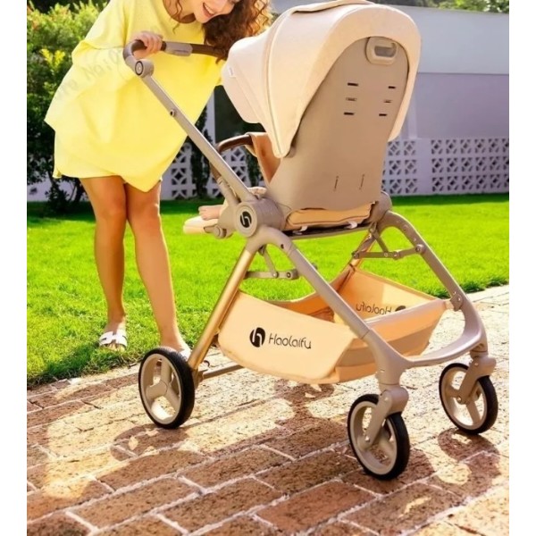 Фото - Коляска універсальна 2 в 1 Kidilo Haolaifu H3 Beige (692870766409)