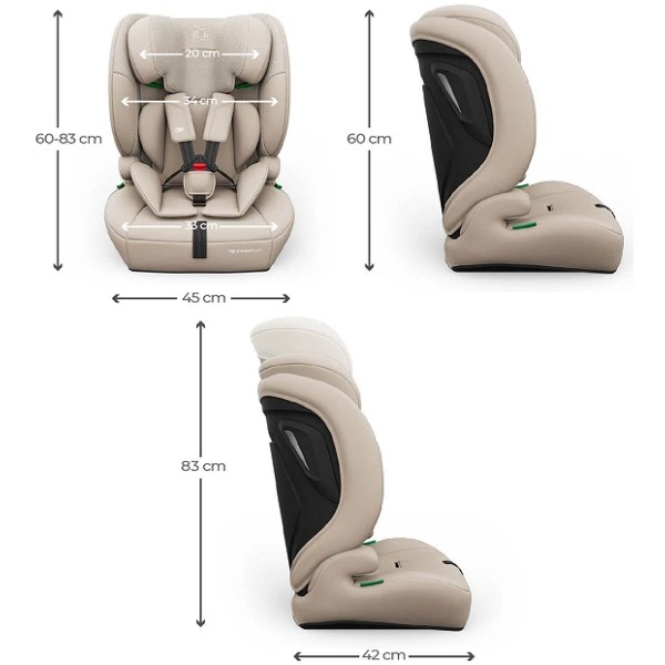 Фото - Автокрісло Kinderkraft Comfort Up 2 Plus i-Size Beige (KCCOUP02BEGPL00)