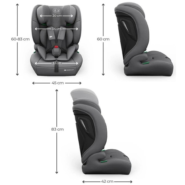 Фото - Автокрісло Kinderkraft Comfort Up 2 Plus i-Size Grey (KCCOUP02GRYPL00)