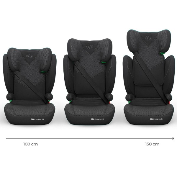 Фото - Автокрісло Kinderkraft Junior Fix 2 Plus i-Size Black (KCJUFI20BLKPL0N)