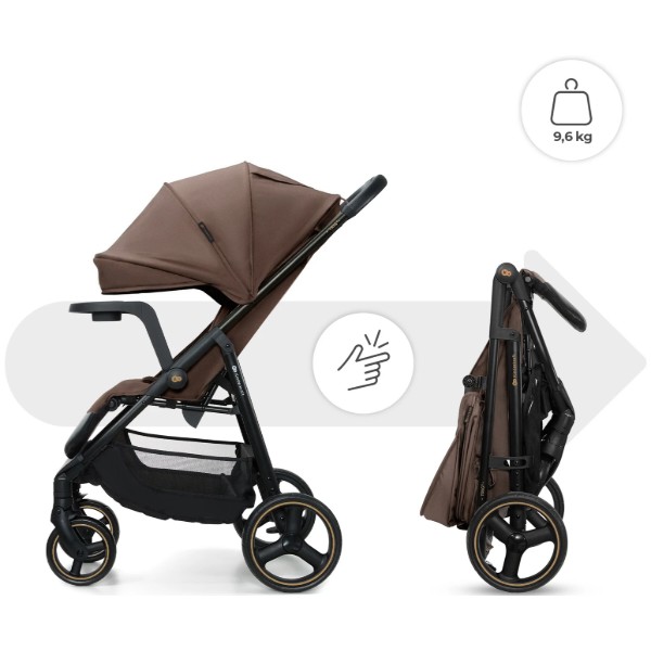 Фото - Коляска прогулянкова Kinderkraft Trig 3 Brown (KSTRIG03BRW0000)