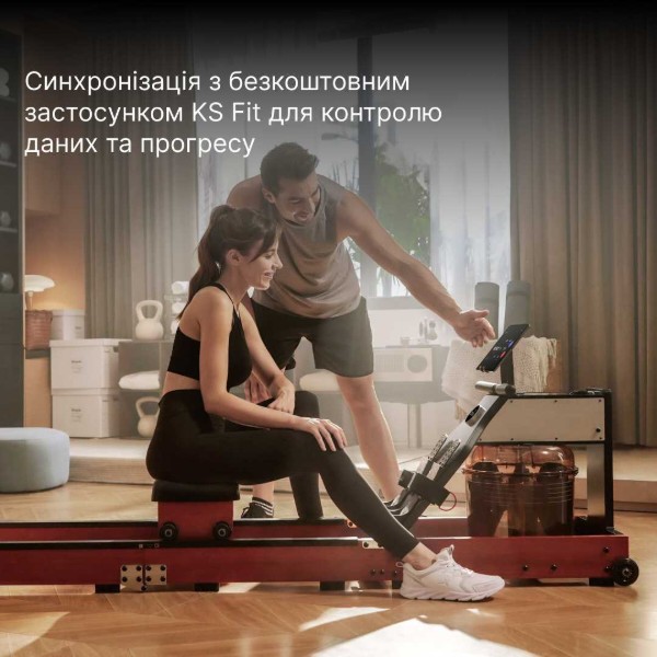 Фото - Гребной тренажер KingSmith WM10 (RMWM10F) красный дуб
