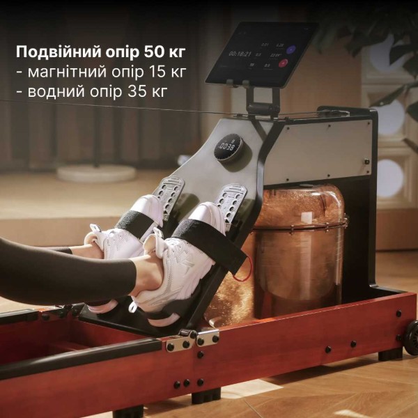 Фото - Гребной тренажер KingSmith WM10 (RMWM10F) красный дуб