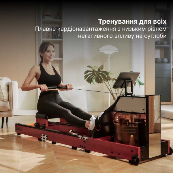 Фото - Гребной тренажер KingSmith WM10 (RMWM10F) красный дуб