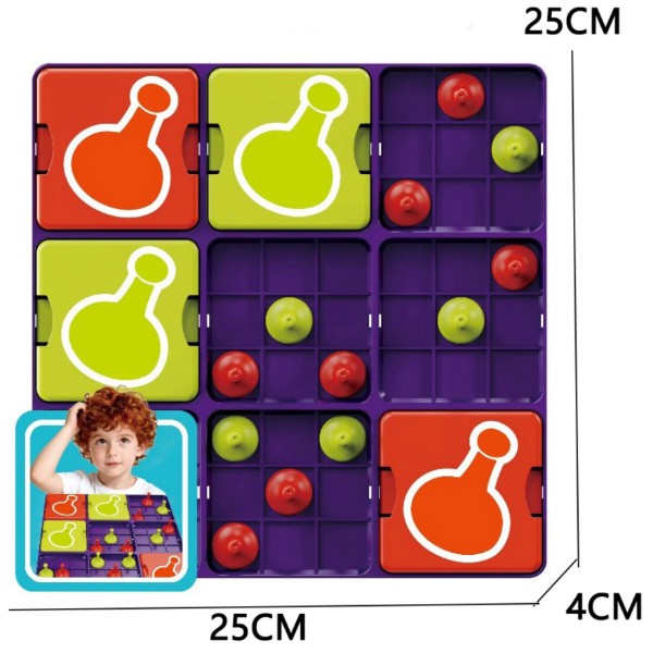 Фото - Настільна гра (3-4 роки) Kingso Toys Логічні кульки (007-274A)