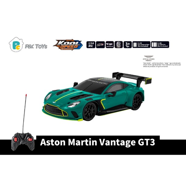 Фото - Радиоуправляемая машинка Kool Speed Астон Мартин GT3 зеленая с батарейками (DHTRC10696)