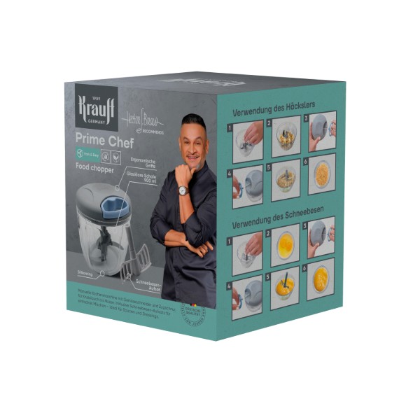 Фото - Набор ножей Krauff Prime Chef 6 пр. ПОДАРОК: измельчитель чоппер Smart Сhef +доска (29-305-294)