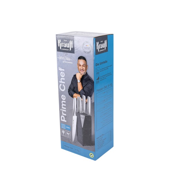Фото - Набор ножей Krauff Prime Chef 6 пр. ПОДАРОК: измельчитель чоппер Smart Сhef +доска (29-305-294)