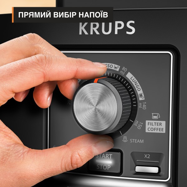 Фото - Кофемашина Krups Harmony Black (EA5088E0)