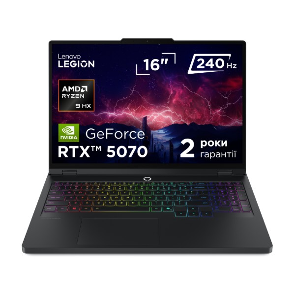 Фото - Ноутбук ігровий Lenovo Legion Pro 5 16ADR10 (83LT008NRA) Eclipse Black