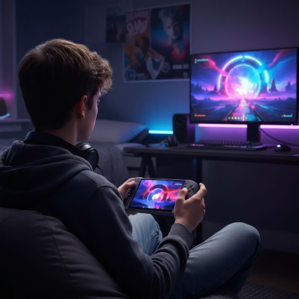 Фото - Игровая приставка портативная Lenovo Go S 8APU1 16Gb/1Tb SteamOS Black