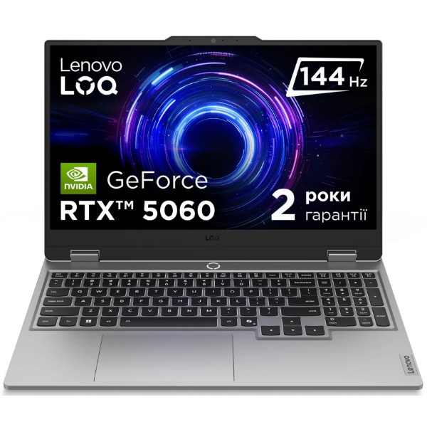 Фото - Ноутбук ігровий Lenovo LOQ 15IRX10 (83JE01L7RA) Luna Grey
