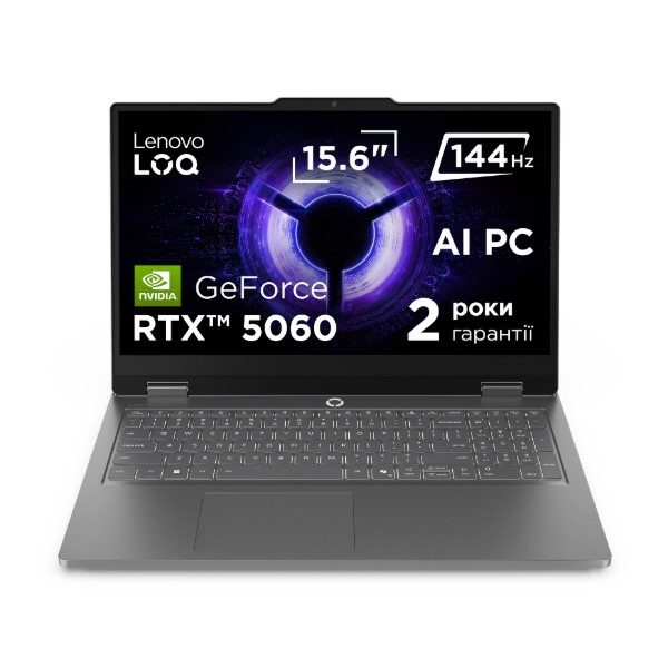 Фото - Ноутбук ігровий Lenovo LOQ Essential 15IRX11 (83SC009QRA) Luna Grey