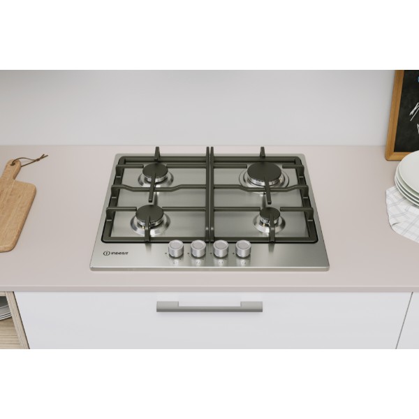 Фото - Духова шафа + варильна поверхня газова Indesit IO255HUX + THP641IX/I
