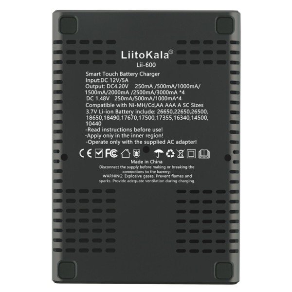 Фото - З/пристрій для акумуляторів AA/AAA LiitoKala Lii-600 EU+Carcable