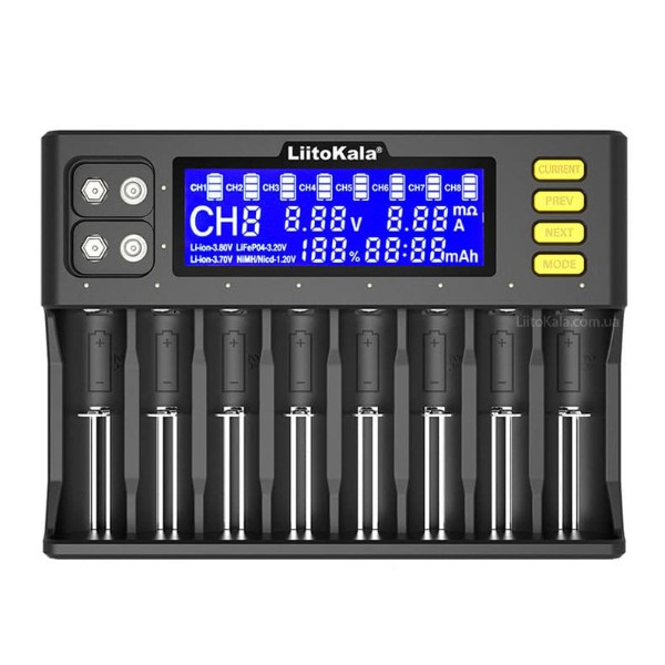 Фото - З/пристрій для акумуляторів AA/AAA LiitoKala Lii-S8 EU+Carcable