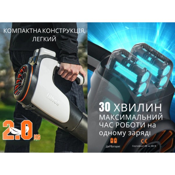 Фото - Воздуходувка аккумуляторная Litheli U20BR00-0U220