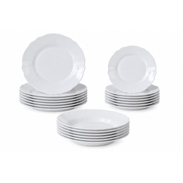 Фото - Столовый сервиз Luminarc Louis XV White 18 пр. (V2940)