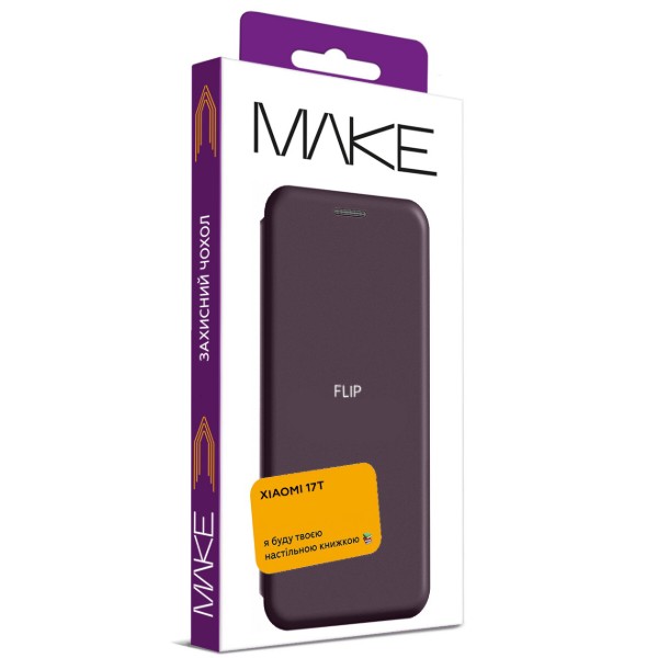 Фото - Чехол для смартфона MAKE Flip for Xiaomi 17T, Violet (MCP-X17TVL)