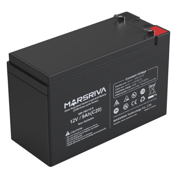 Фото - Акумулятор для ДБЖ Marsriva 12V/9Ah (MR-PBU12-9)