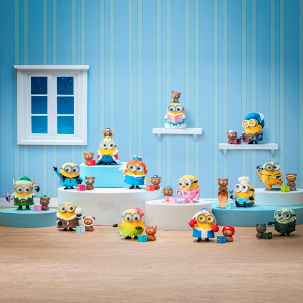 Фото - Ігрова фігурка-сюрприз Pop Mart Minions bedtime stories by Bob and Tim (MBBT-01)