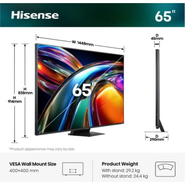 Фото - Телевізор Hisense 65UR9S