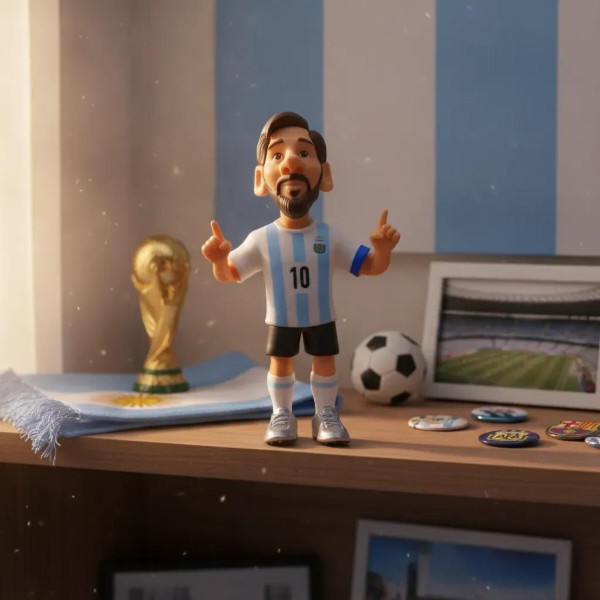 Фото - Коллекционная фигурка MINIX ARGENTINA Messi 12 см (22571)