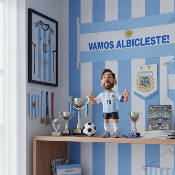 Фото - Коллекционная фигурка MINIX ARGENTINA Messi 12 см (22571)