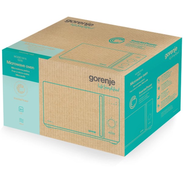 Фото - Мікрохвильова піч (НВЧ) Gorenje MO20E1W15