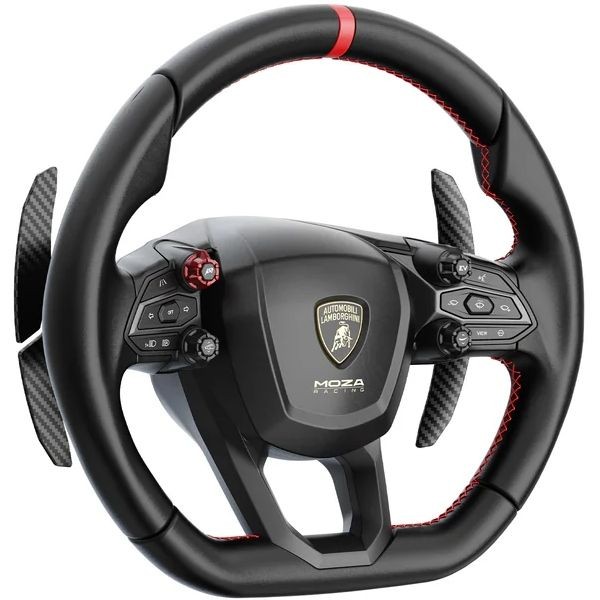 Фото - Кермо MOZA Racing Lamborghini Revuelto for PC 34 см 26кн. RGB (RS096)