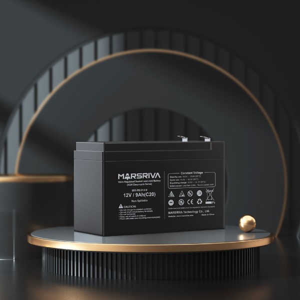 Фото - Акумулятор для ДБЖ Marsriva 12V/9Ah (MR-PBU12-9)