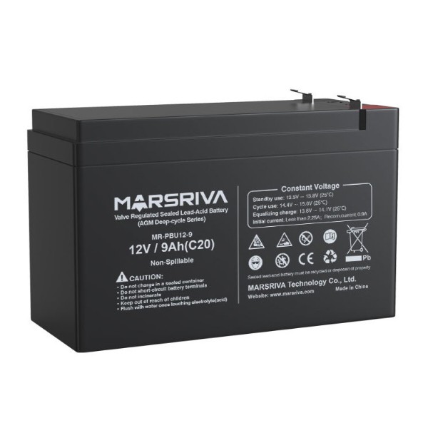 Фото - Акумулятор для ДБЖ Marsriva 12V/9Ah (MR-PBU12-9)