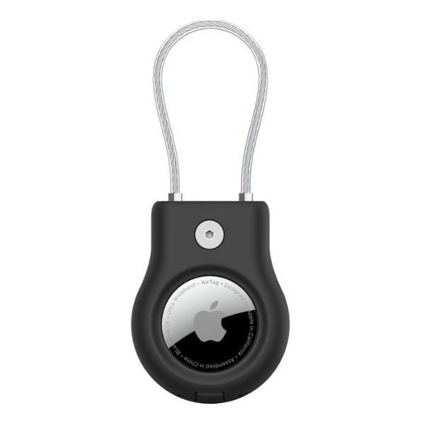 Фото - Чехол для беспроводного маяка Belkin Secure Holder with Wire Cable AirTag, Black (MSC009BTBK)