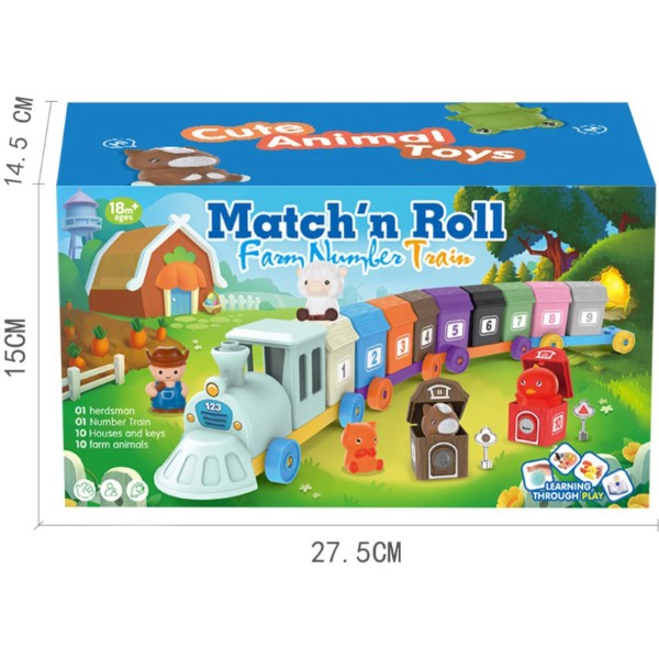 Фото - Сортер Match 'n Roll поїзд ферма (1140)
