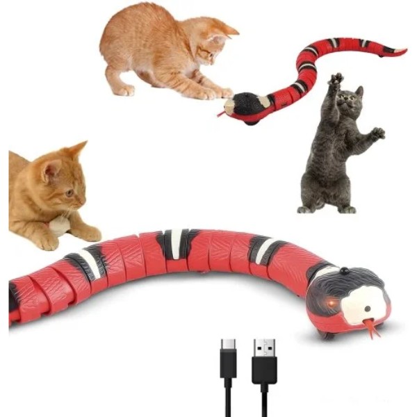Фото - Інтерактивна іграшка для котів Me&Pet змія (NMP-41)