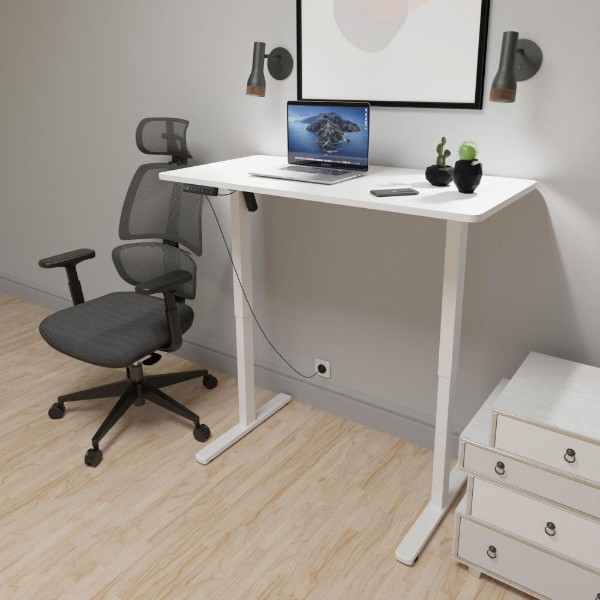 Фото - Стол с электрорегулировкой высоты Mealux PowerDesk Lite XL White (EVO-202 Lite W/W)