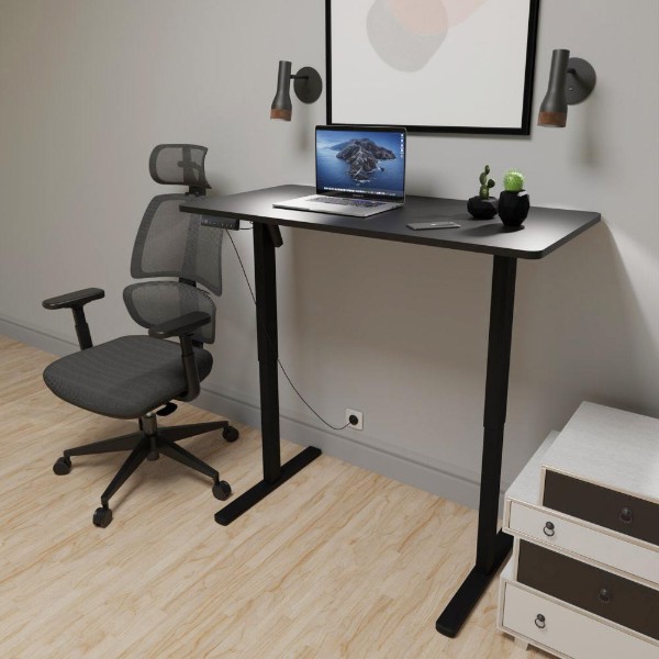 Фото - Стол с электрорегулировкой высоты Mealux PowerDesk Lite XL Black (EVO-202 Lite B/B)