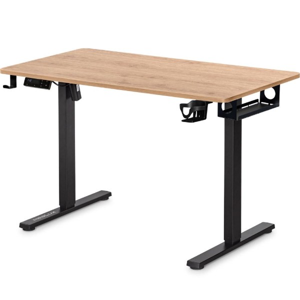 Фото - Стіл з електрорегулюванням висоти Mealux PowerDesk Lite XL Mahogany (EVO-202 Lite Mahogany/B)