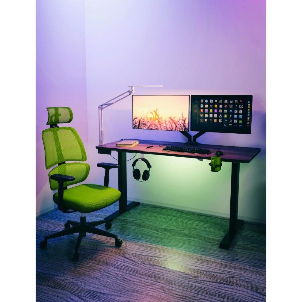 Фото - Стіл з електрорегулюванням висоти Mealux PowerDesk Lite XL Walnut (EVO-202 Lite Walnut/B)