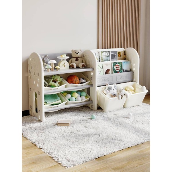 Фото - Стеллаж для игрушек и книг Mealux Crato White (KD-E051 White)