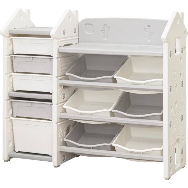 Фото - Стеллаж для игрушек и книг Mealux Dot White (KD-E194 White)