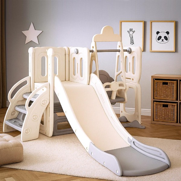Фото - Игровой комплекс Mealux Elsa White / Grey (KD-B012-1 White / Grey)