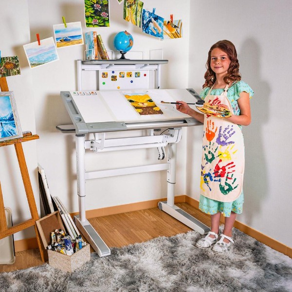 Фото - Парта шкільна Mealux Ergowood L Multicolor W (BD-810 W/MC)
