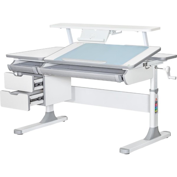 Фото - Парта школьная Mealux Hamilton Multicolor G (BD-680 W/G MC + S50 WG)