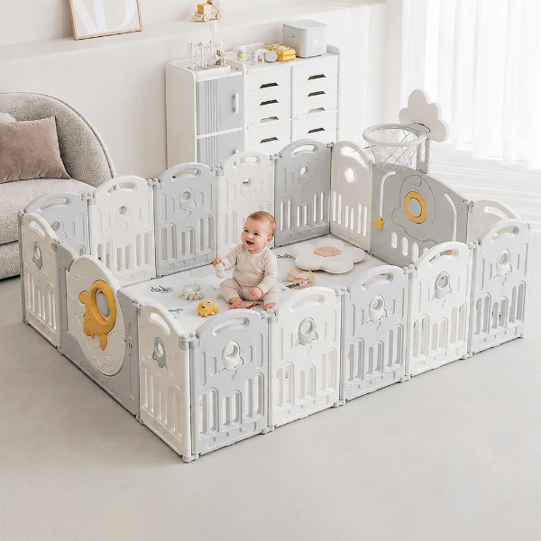 Фото - Манеж классический Mealux Hiro (KD-C102 White)