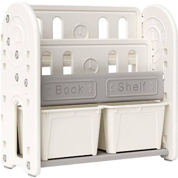 Фото - Стеллаж для игрушек и книг Mealux Kub White (KD-E052-2 W)