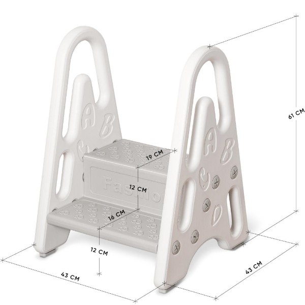 Фото - Подставка детская под умывальник Mealux Lilo White (KD-F012 White)