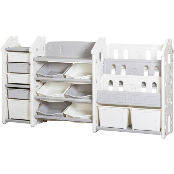Фото - Стеллаж для игрушек и книг Mealux Line White (KD-E196  White)